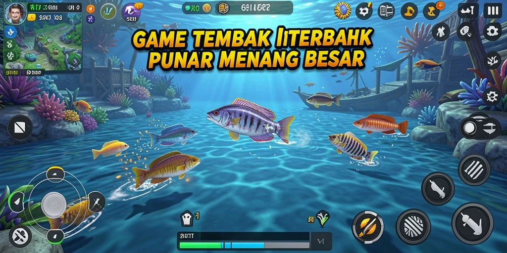 Tangkapan layar gameplay seru dalam Tembak Ikan 6RT.