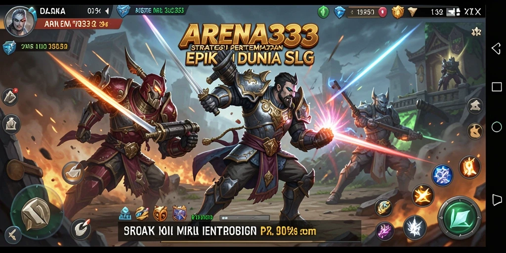 Tampilan gameplay menegangkan di <strong>ARENA333</strong> dengan pertempuran epik dan strategi cerdas.