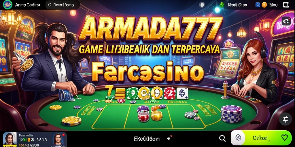 Tampilan gameplay Live Casino yang mendebarkan di ARMADA777.