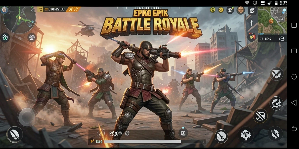 Tampilan gameplay mendebarkan dalam CADAS138, siap untuk pertempuran.