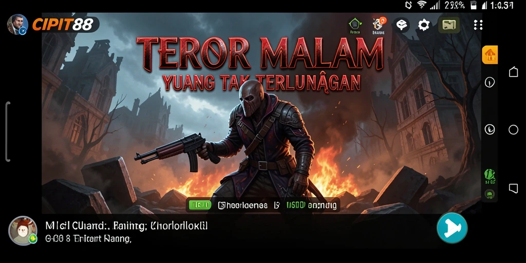 Gameplay mencekam dengan efek suara yang menakutkan.