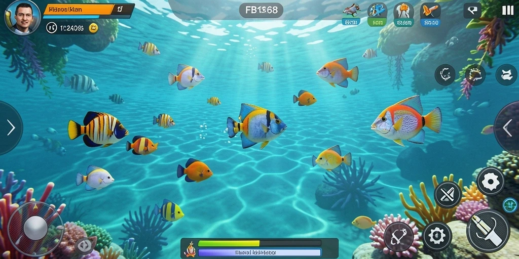 Tampilkan gameplay Tembak Ikan yang seru dan mendebarkan.