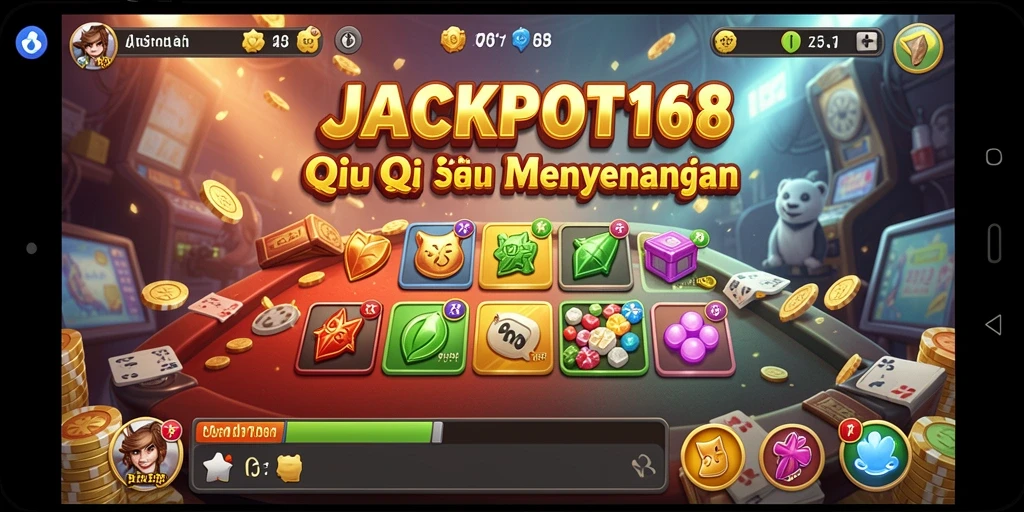 Tampilan gameplay QiuQiu yang seru dan menarik di JACKPOT168.