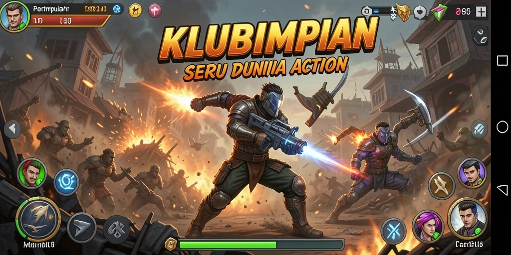 Tampilan seru dari gameplay KLUBIMPIAN yang penuh aksi.