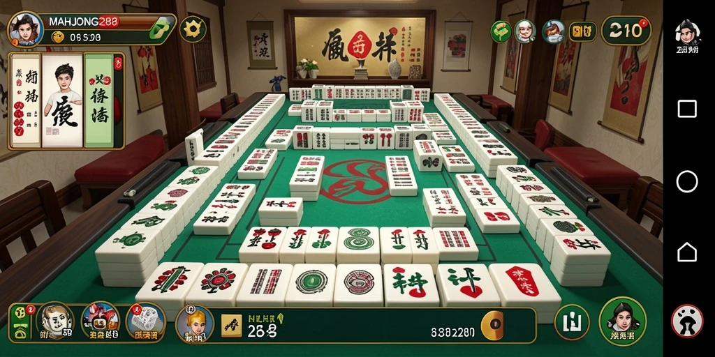 Tampilan gameplay menarik dari MAHJONG288 dengan elemen simulasi yang mendalam.