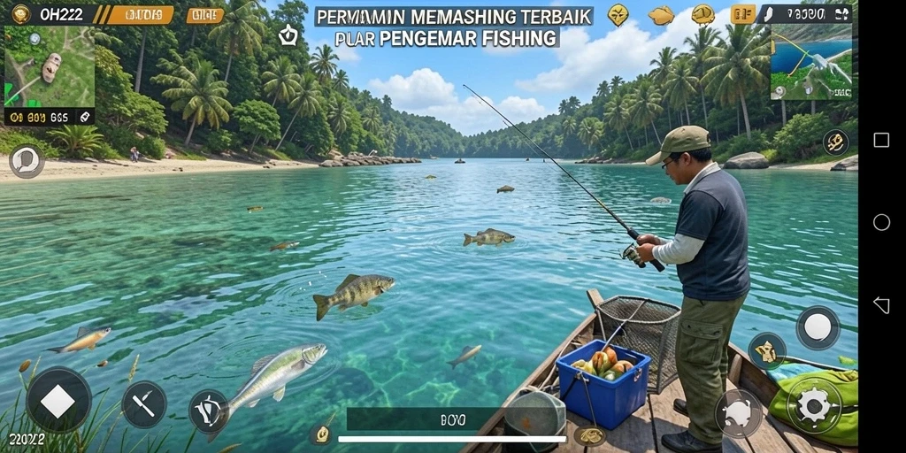 Tangkap ikan besar dan nikmati keseruan permainan memancing.