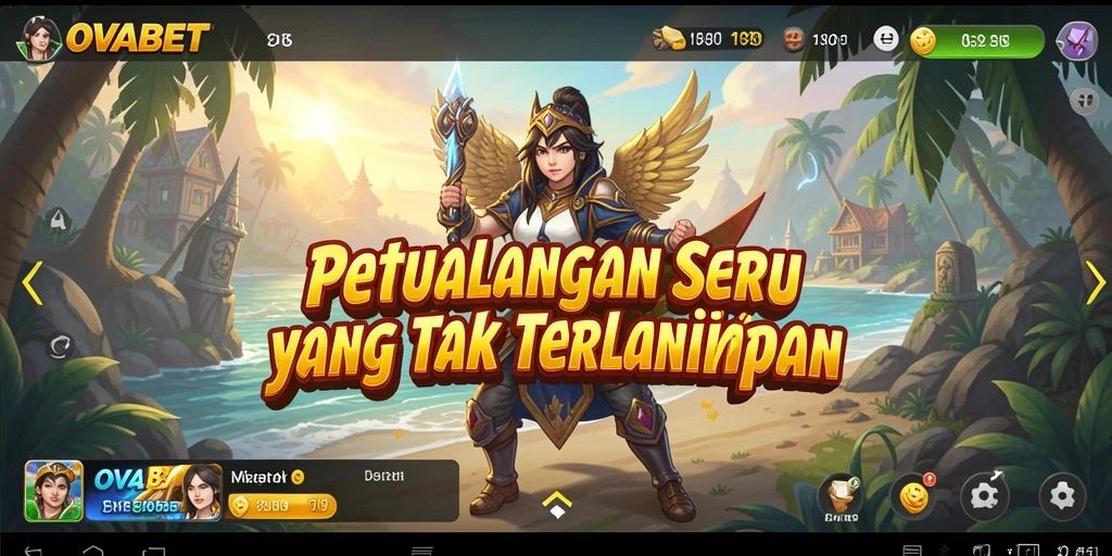 Tampilan gameplay OVABET yang menghibur dan penuh tantangan.