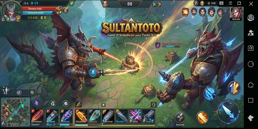 Tampilan gameplay mendebarkan dalam SULTANTOTO.