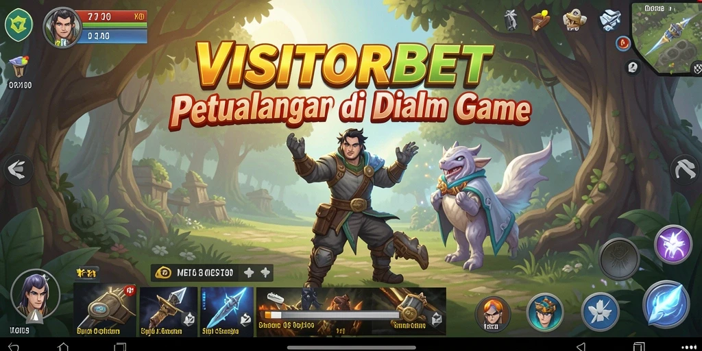 Tampilan menarik dari gameplay petualangan VISITORBET.