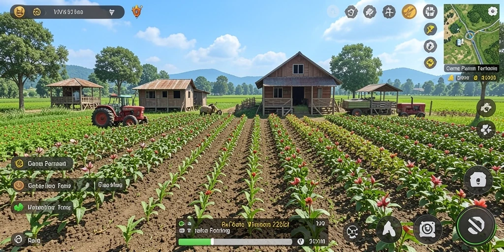 Gameplay menarik dengan elemen pertanian yang seru dan interaktif.