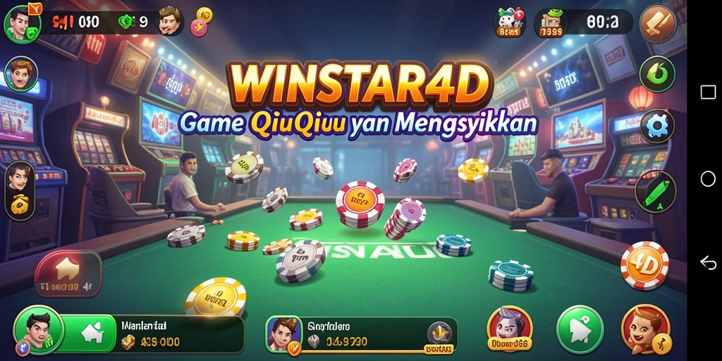 Tampilan gameplay QiuQiu di WINSTAR4D yang menyenangkan.