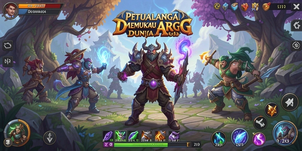 Screenshot menunjukkan aksi seru dari gameplay ARPG ZK9.